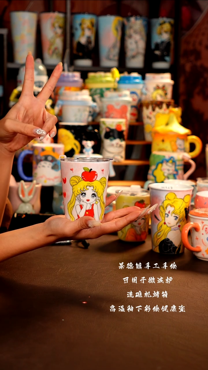 景德镇设计款手绘杯杯