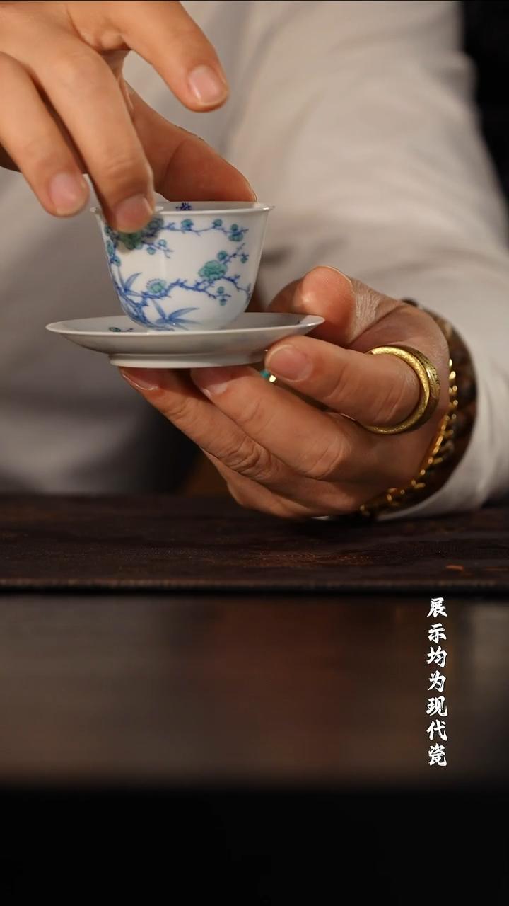 【墨舍名窑】一儒堂新品冰梅一杯一蝶