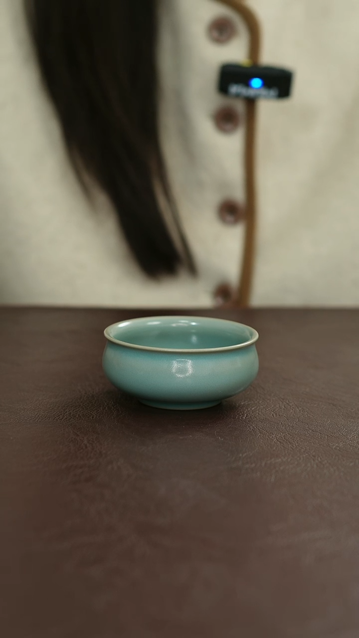 摆件陶原矿原釉汝宋汝瓷