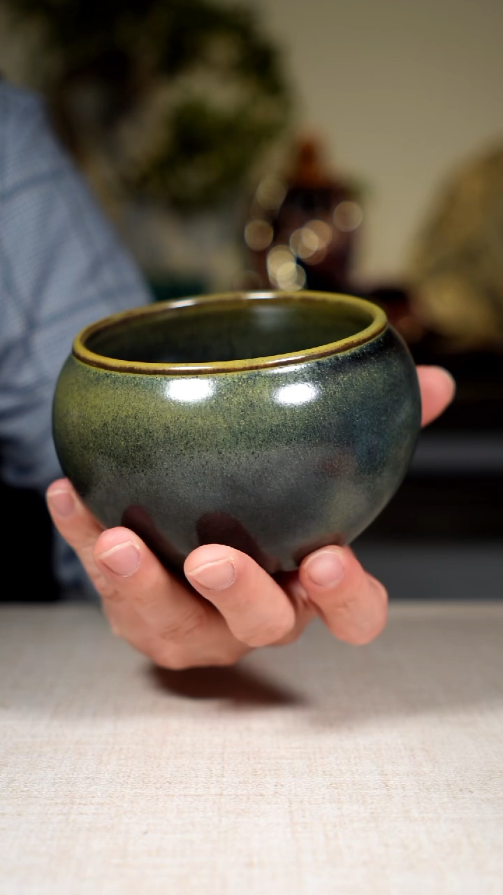 摆件瓷闲*钧瓷茶器摆件