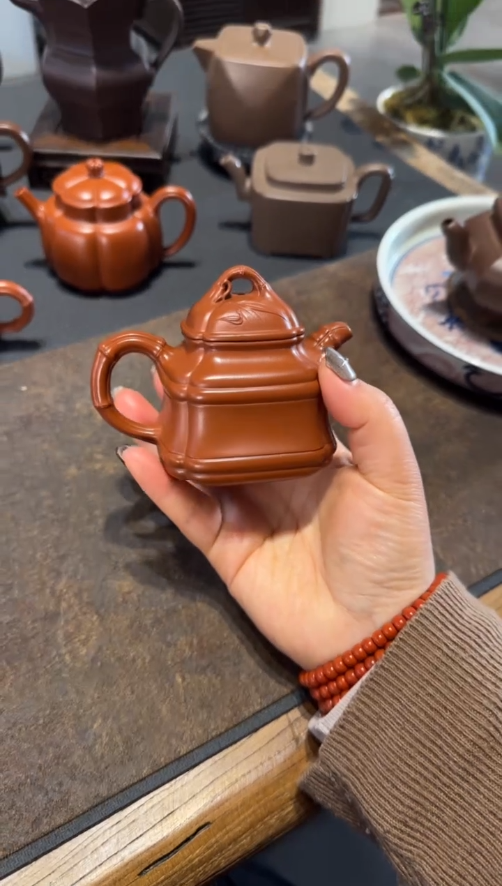 【闪购商品】紫砂茶壶四方竹鼎