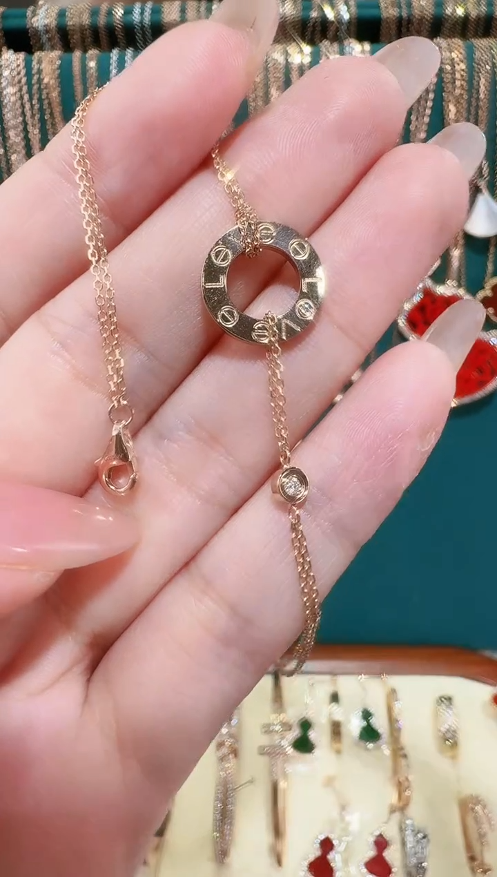 【闪购商品】钻石手链18K金镶嵌手链