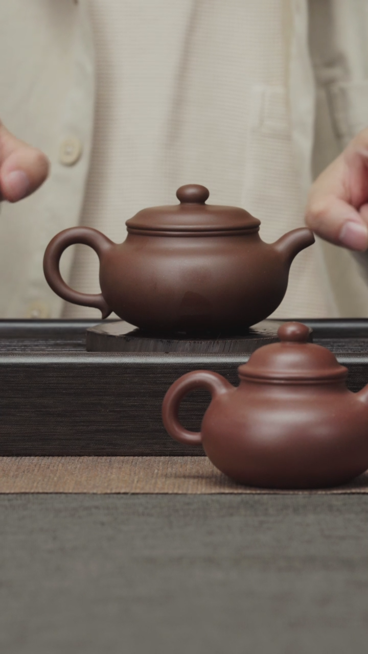 【闪购商品】紫砂茶壶老紫泥-仿古-190CC-全手