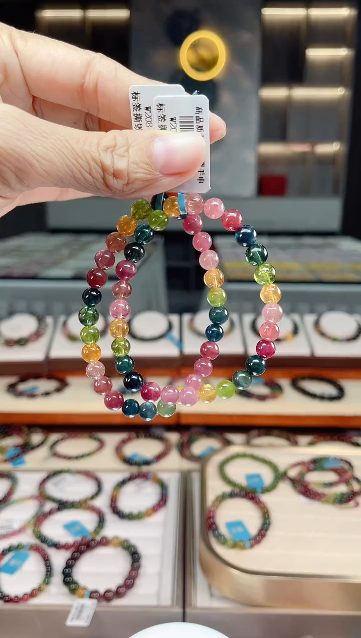 【闪购商品】碧玺单圈手串未镶嵌（多样性发一条）Q