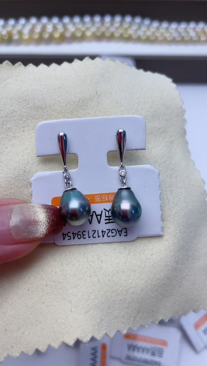 【闪购商品】海水珍珠耳饰银S925镶嵌W31