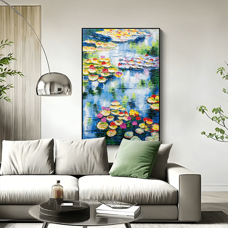 S3839-砂岩手工油画入户玄关卧室客厅沙发背景墙挂画睡