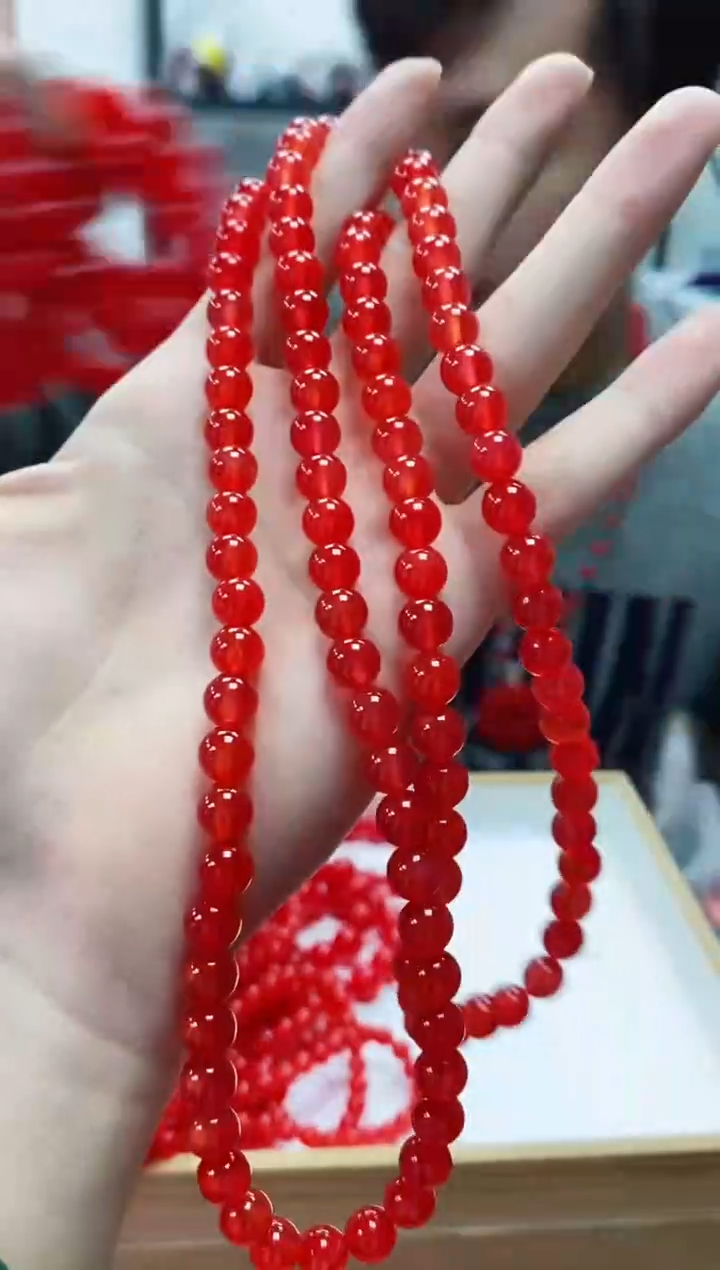 未镶嵌手链玛瑙/玉髓hjt卡8mm108颗项链