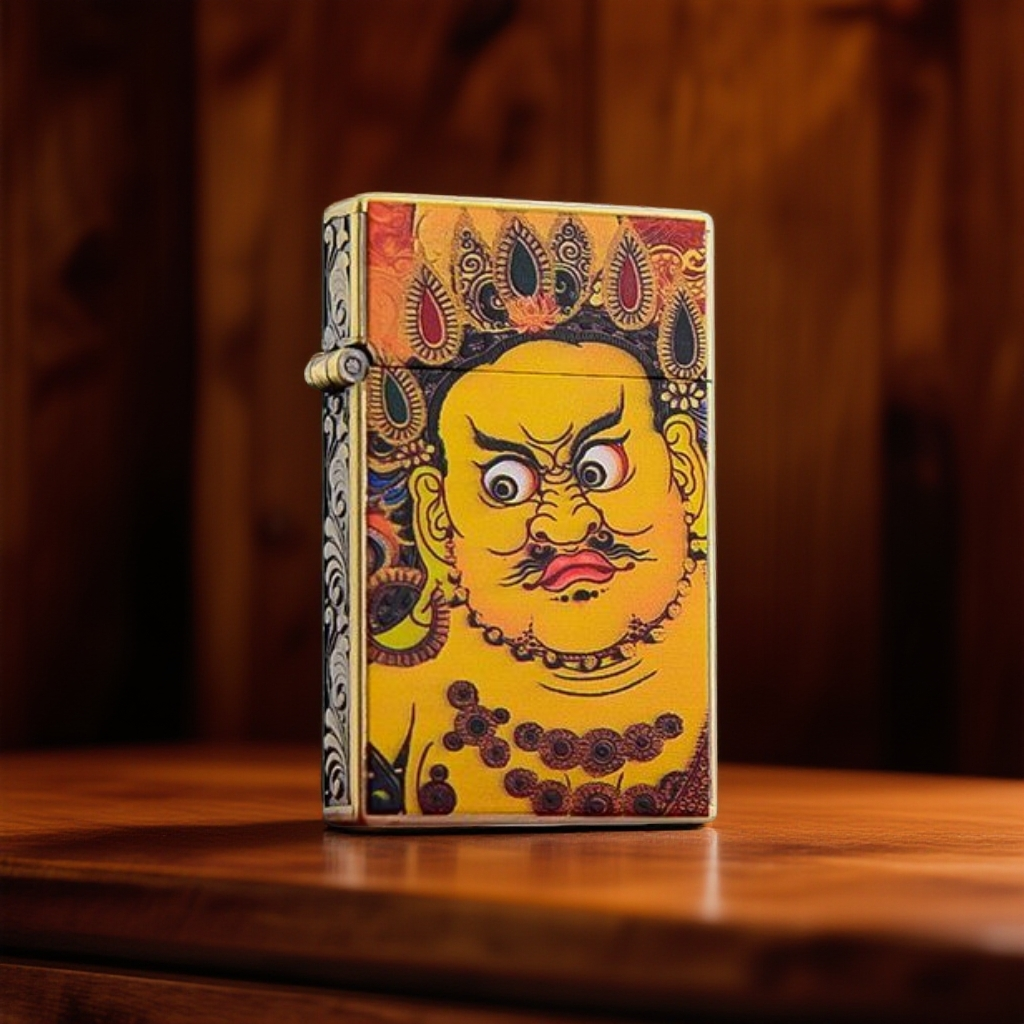 青铜彩印黄财神煤-油-机{裸机}