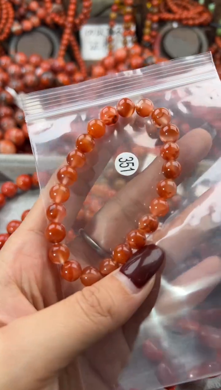 未镶嵌手串南红玛瑙7+