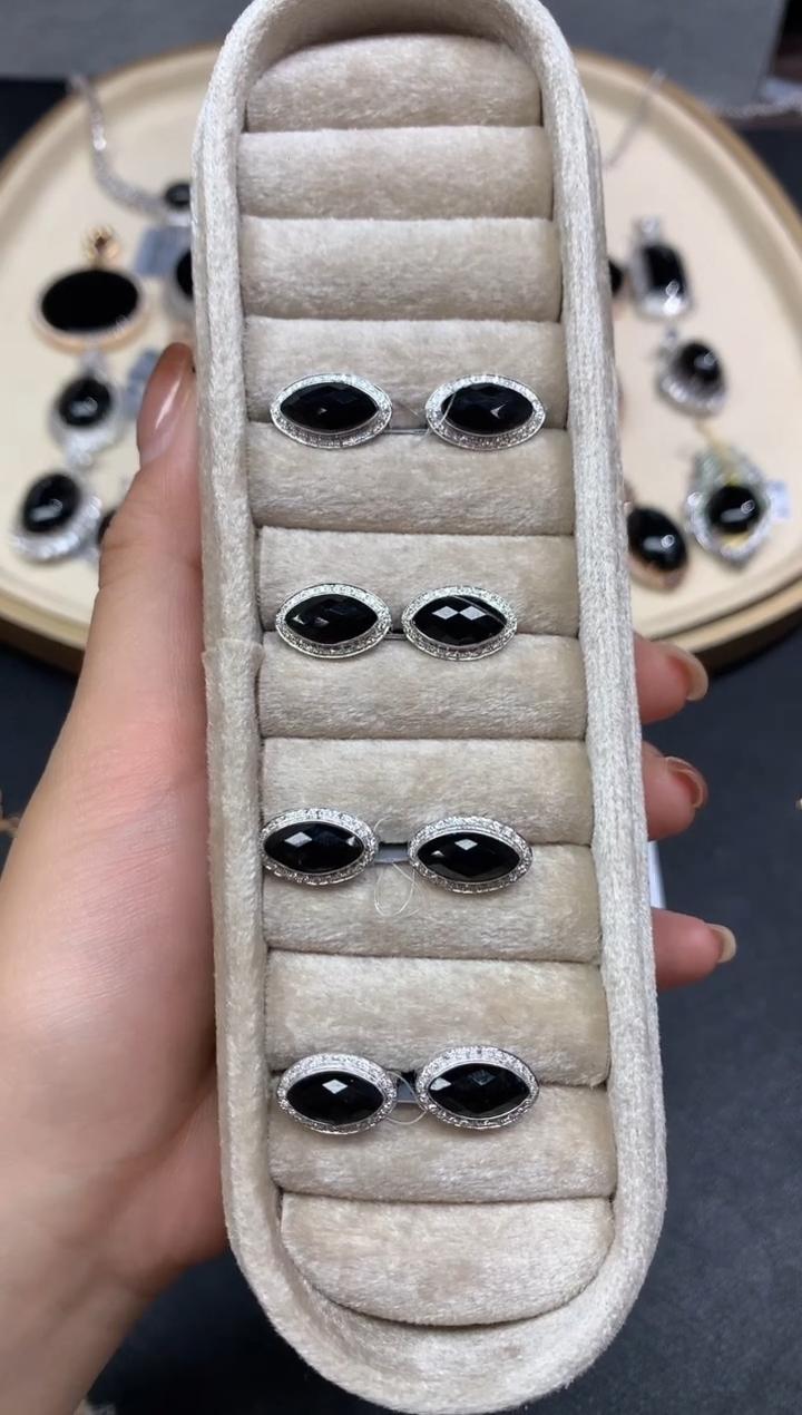 18K金镶嵌翡翠耳饰耳饰多样性发货一件A240|6800