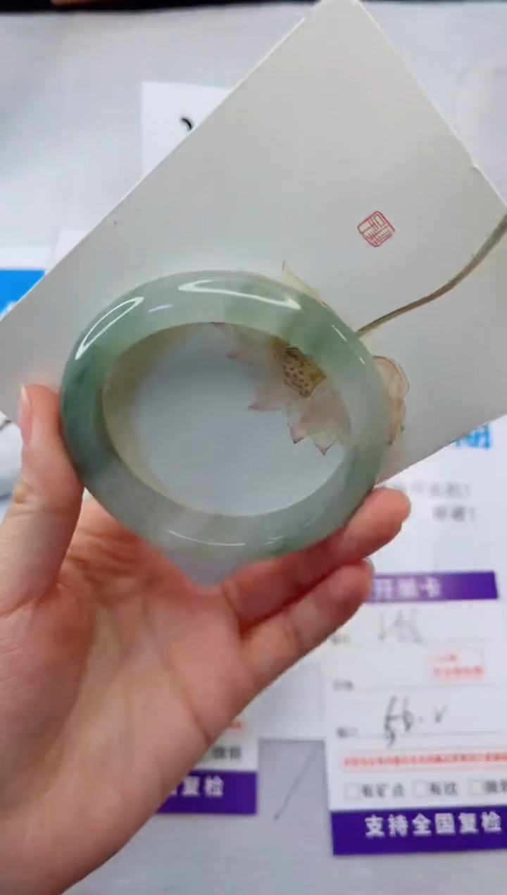 【闪购商品】石英质玉手镯合金266-56.2