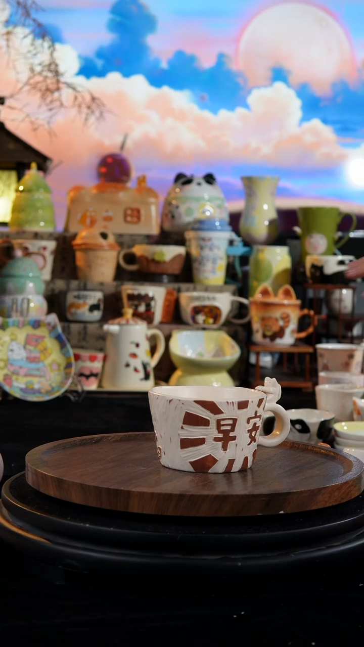 陶瓷便携款手工手绘景德镇陶瓷