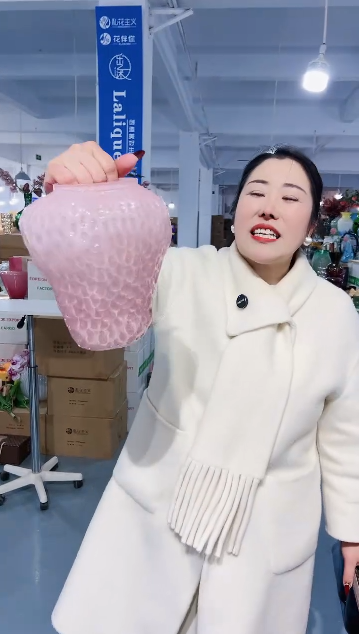 【闪购商品】玻璃花伴你花瓶-微瑕-R9NC