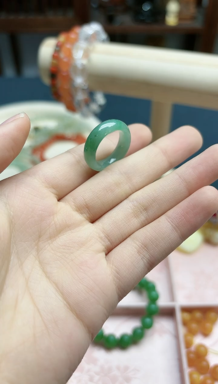 【闪购商品】翡翠挂件未镶嵌翡翠11#指环*1 YD