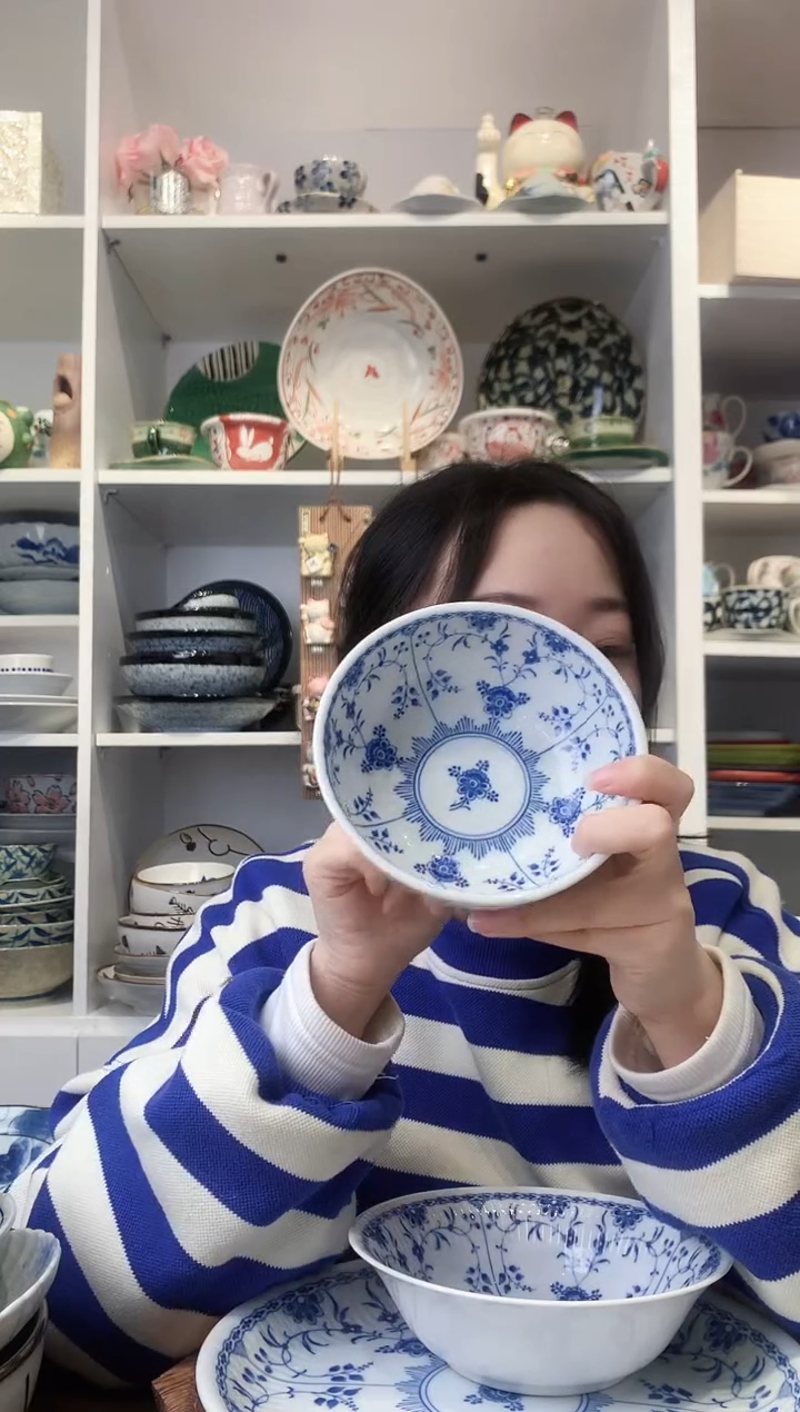 陶瓷【清仓】bloom青花饭碗13cm