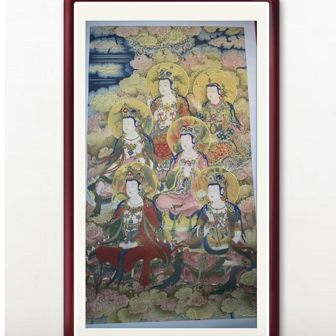 刘志扬国画作品《等觉位十地造像》