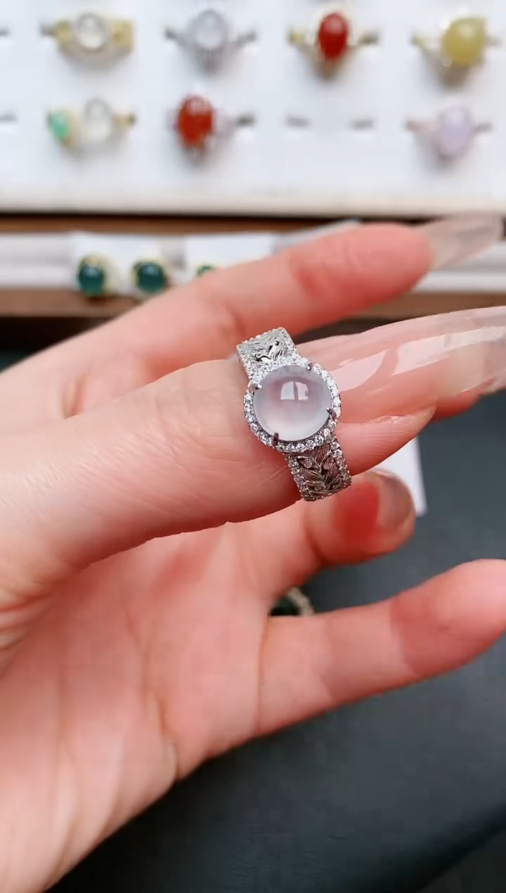 【闪购商品】翡翠戒指银S925镶嵌......