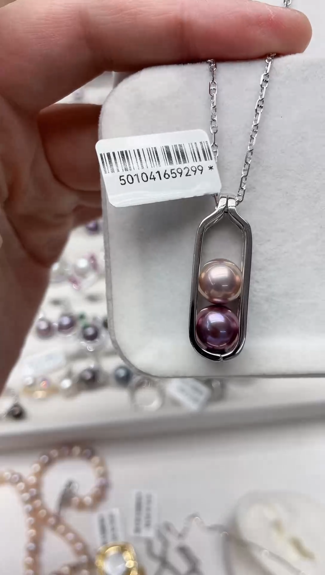 【闪购商品】淡水珍珠吊坠(不含链)银S925镶嵌吊坠