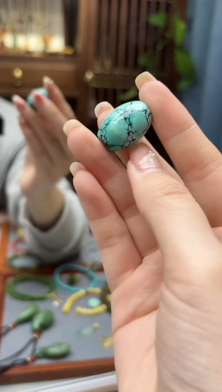 未镶嵌绿松石挂件松石桶珠配饰YZG