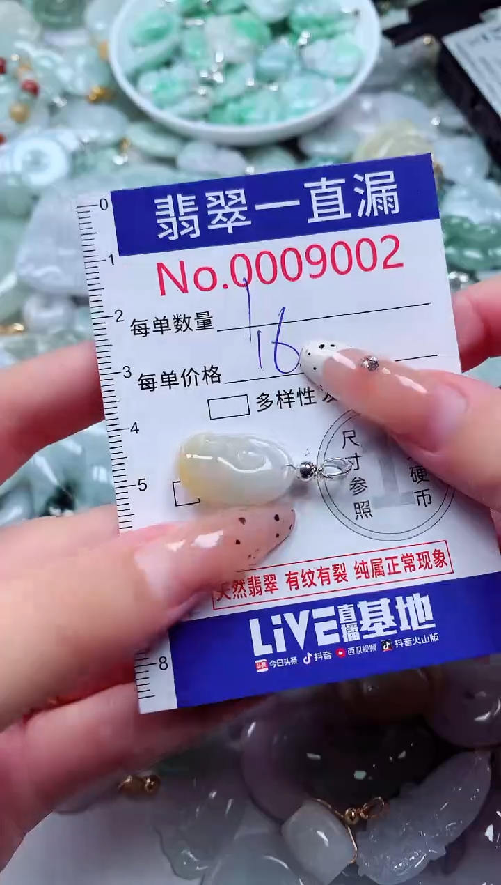 翡翠未镶嵌吊坠(不含链)9002