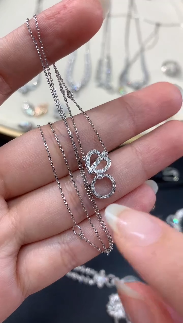 【闪购商品】钻石链子银S925镶嵌A210多样性发一件|1980