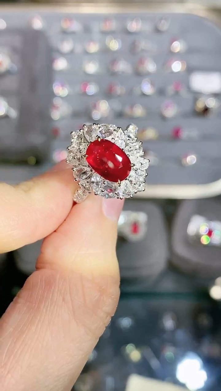 【闪购商品】红宝石戒指18K金镶嵌2.14ct/展会专属价