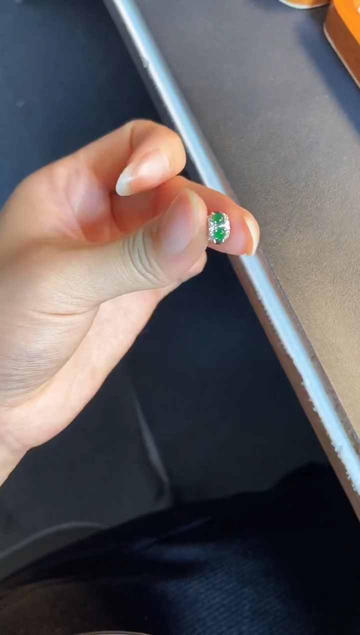 吊坠(不含链)银S925镶嵌翡翠1