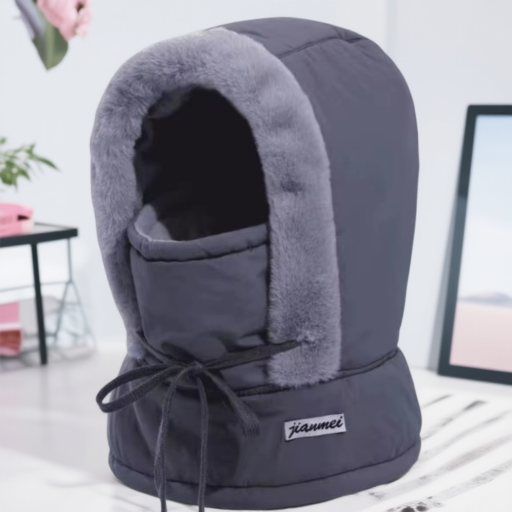 冬季帽子保暖加厚骑车帽雷锋帽防水骑行毛绒