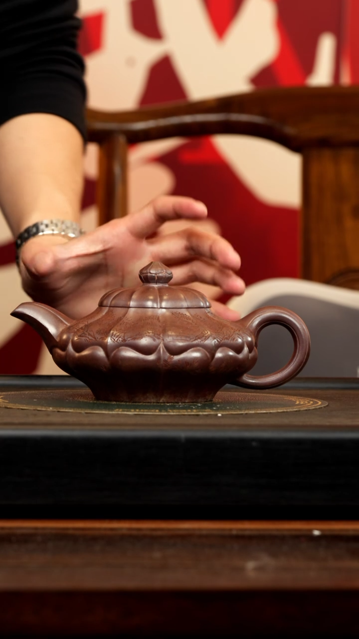 【闪购商品】紫砂茶壶WSH 柴烧 合菱 