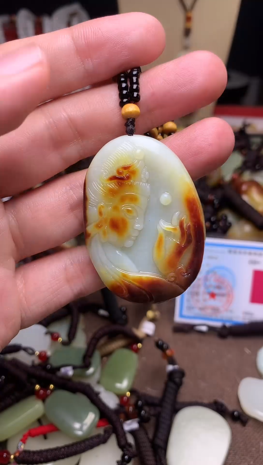 颈饰未镶嵌和田玉新疆料青海料清水和田玉吊坠