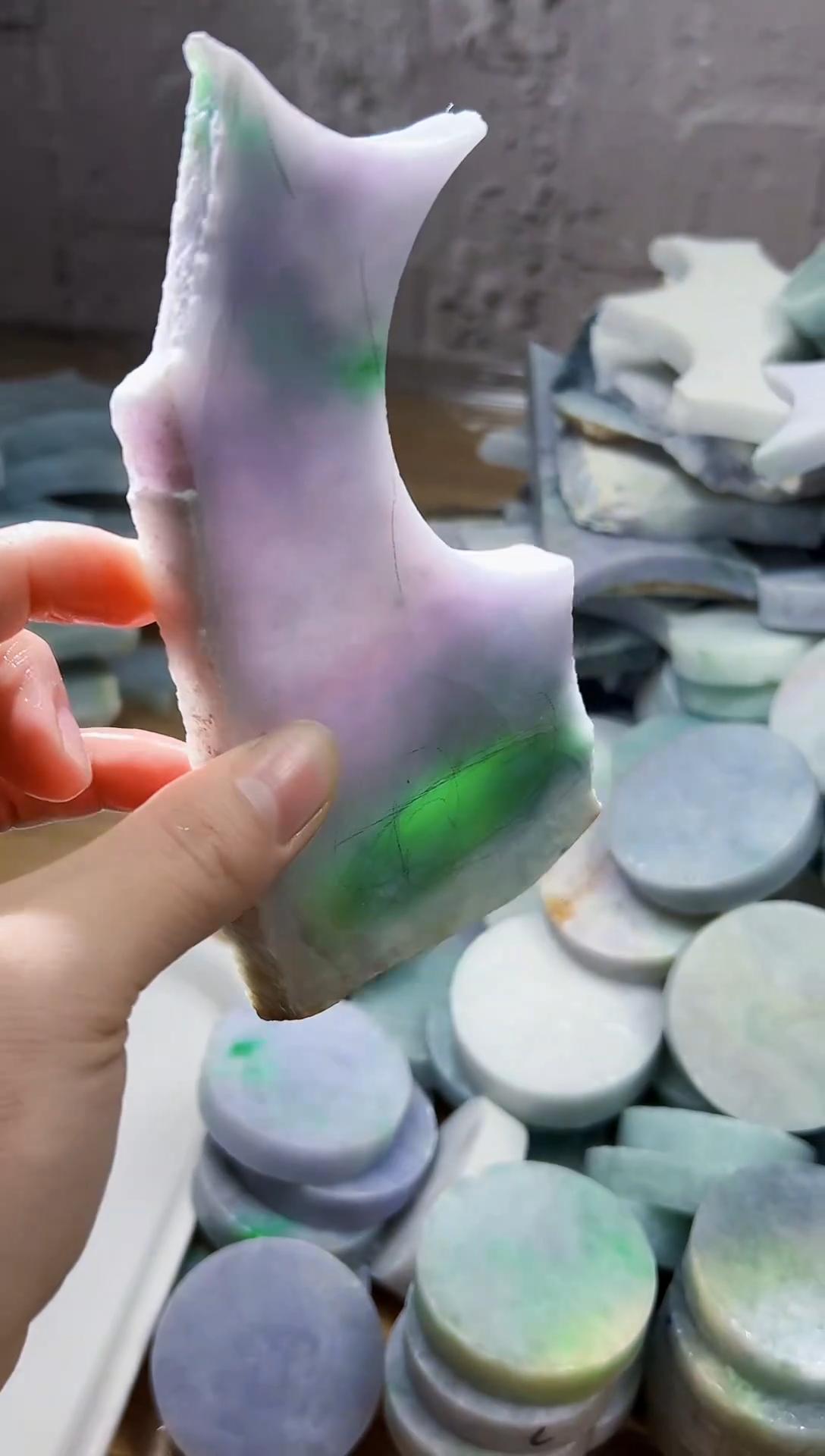 裸石翡翠天然翡翠A货余 南 306