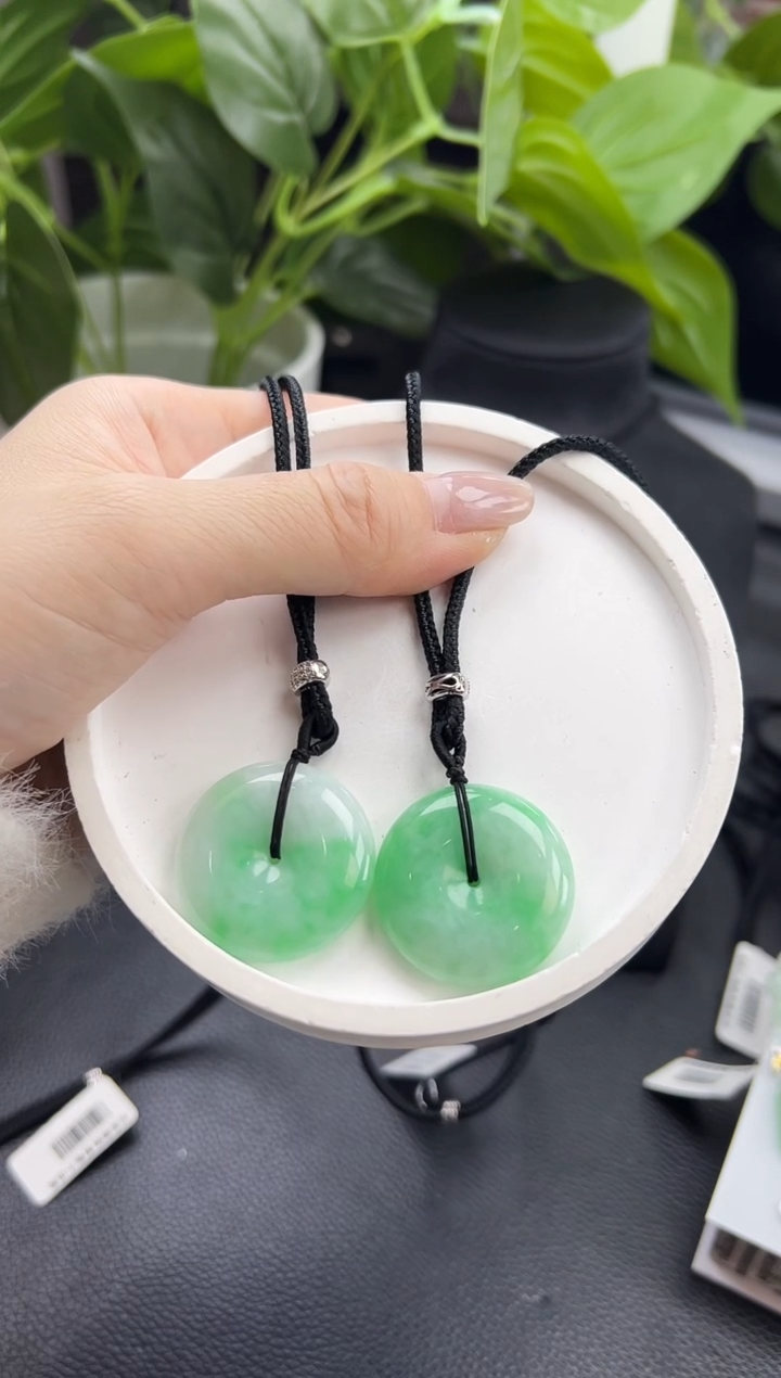 【闪购商品】翡翠颈饰未镶嵌K733-796平安扣多样性发一