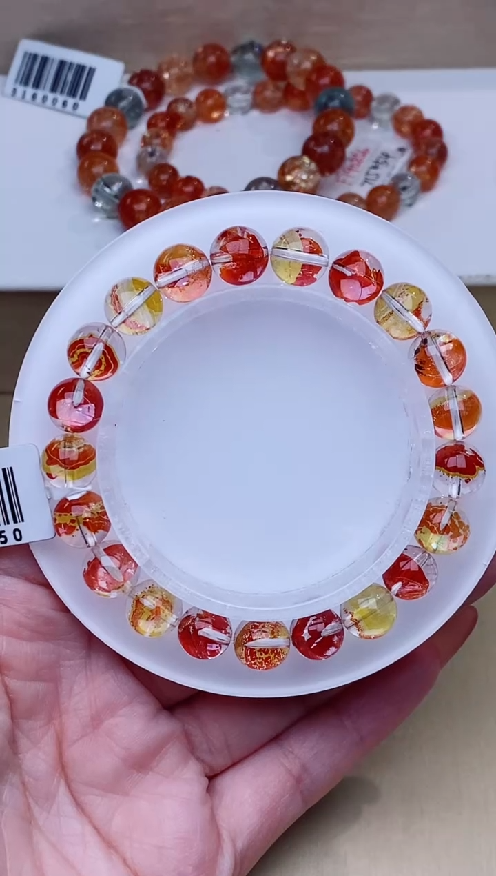 未镶嵌手链水晶锦鲤胶花8m+