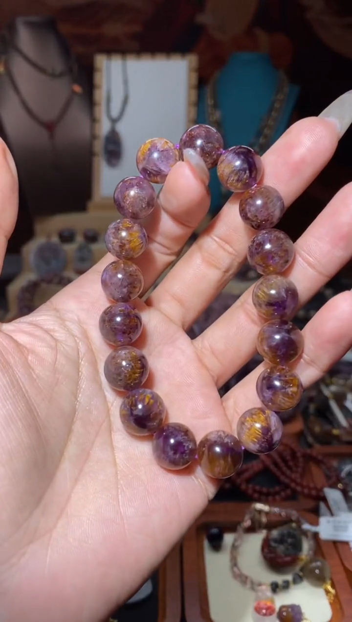 【闪购商品】水晶手串未镶嵌极光紫钛