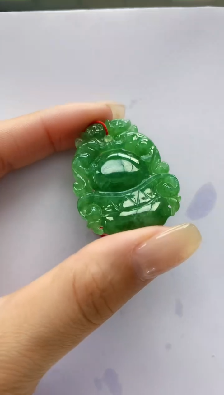 【闪购商品】定制翡翠未镶嵌4852lr-毛货挂件140