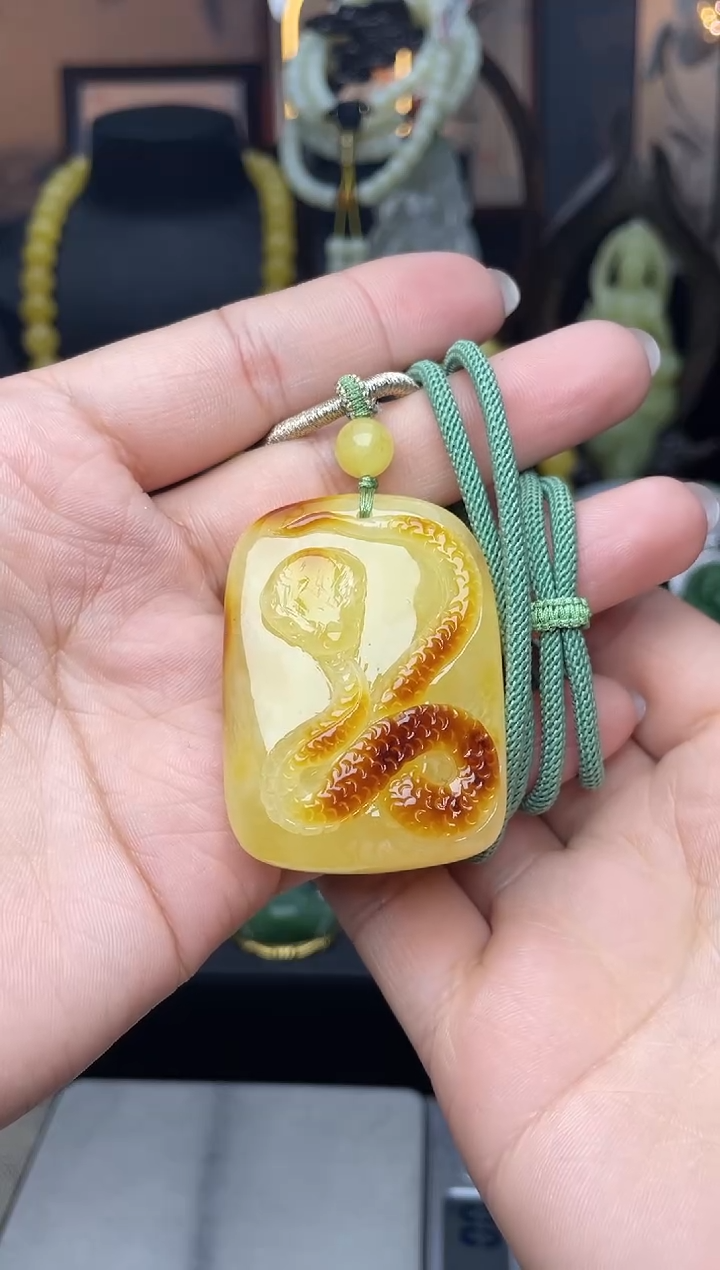 【闪购商品】琥珀颈饰未镶嵌吊坠sm285