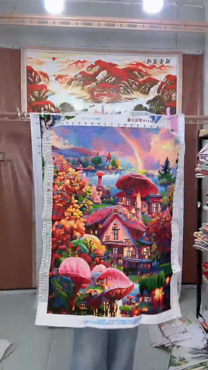 棉  梦幻小镇    70*90厘米