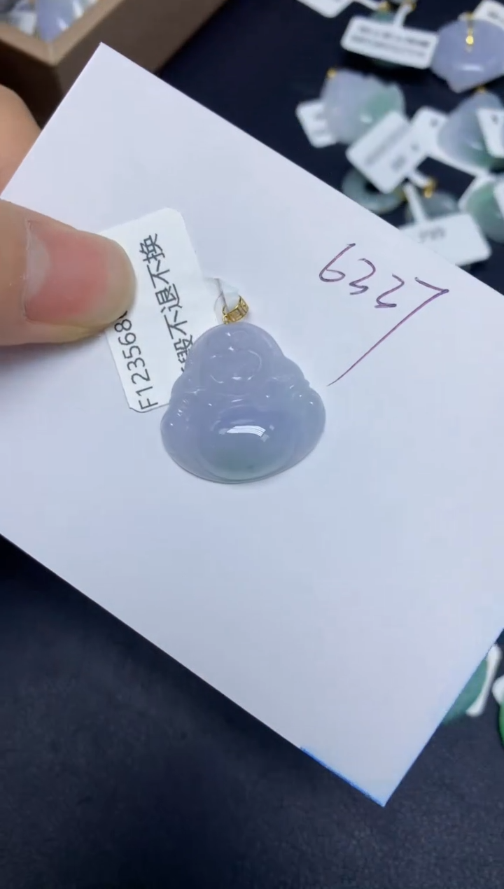 【闪购商品】翡翠挂件18K金镶嵌 天然翡翠A货