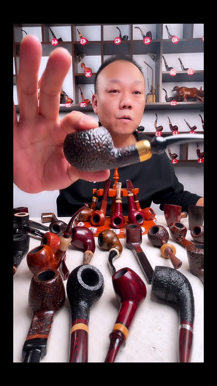 意大利石楠木手工打磨烟斗