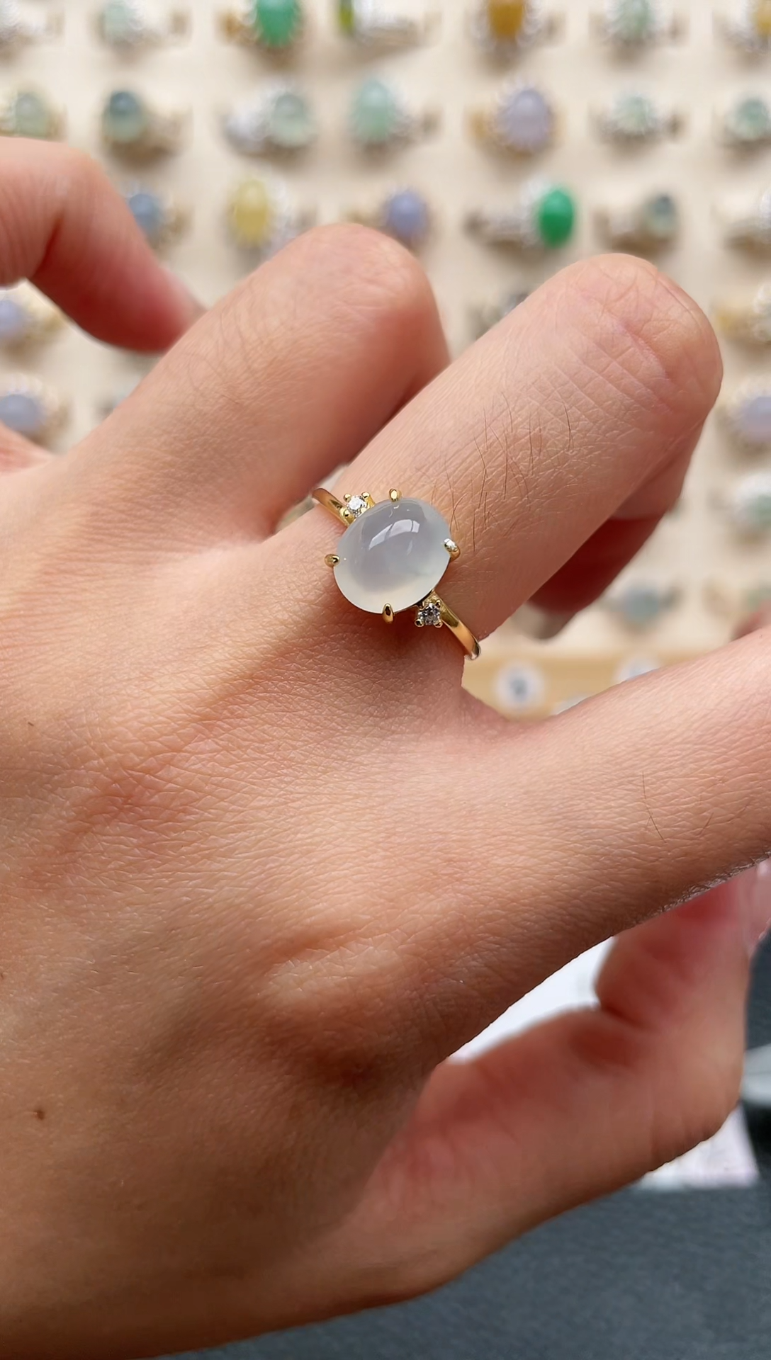 【闪购商品】翡翠戒指银S925镶嵌1111