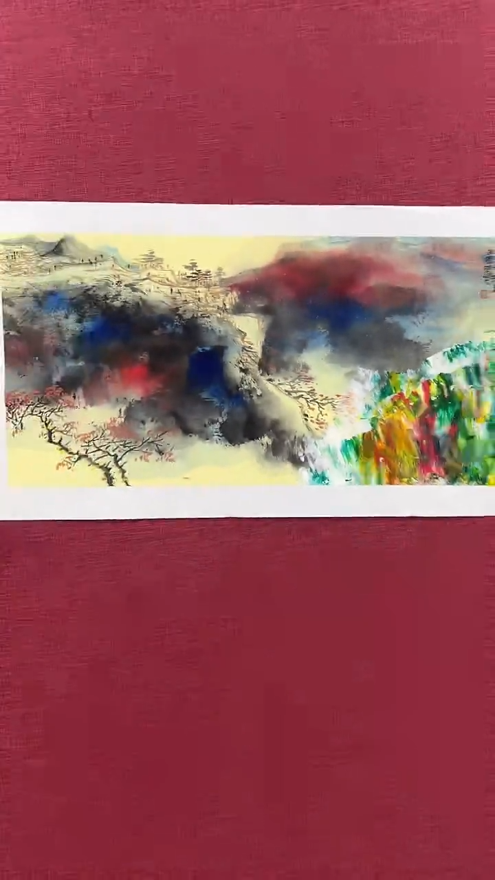 国画赵燮绘画2pc抽象山水