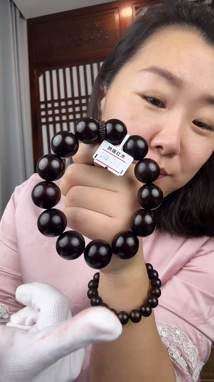 檀香紫檀（小叶紫檀）小叶紫檀卡1.8单圈手串