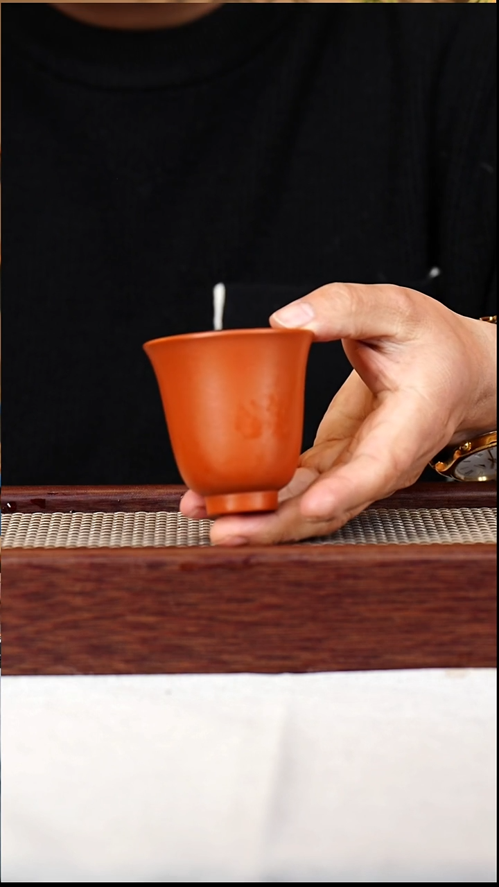 茶杯紫砂红泥闻香杯120CC-053