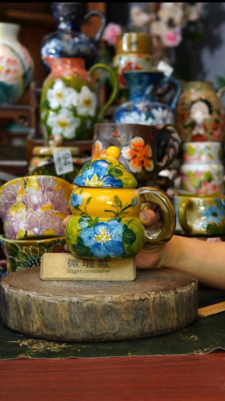 陶瓷148微瑕景德镇手工手绘釉下彩陶瓷