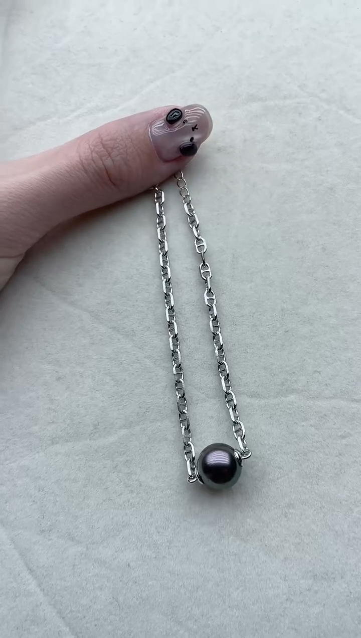 【闪购商品】海水珍珠手链银S925镶嵌43