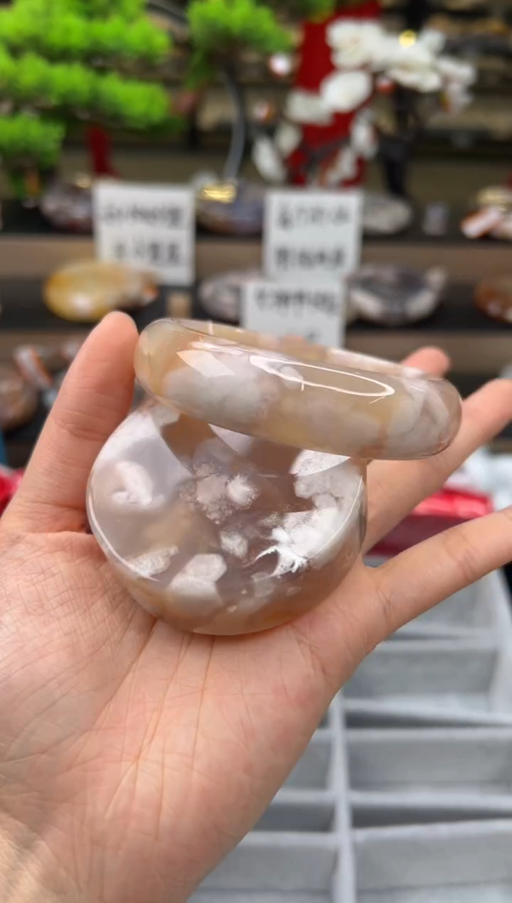 【闪购商品】石英质玉手镯未镶嵌61圈口（赠送镯心)21496