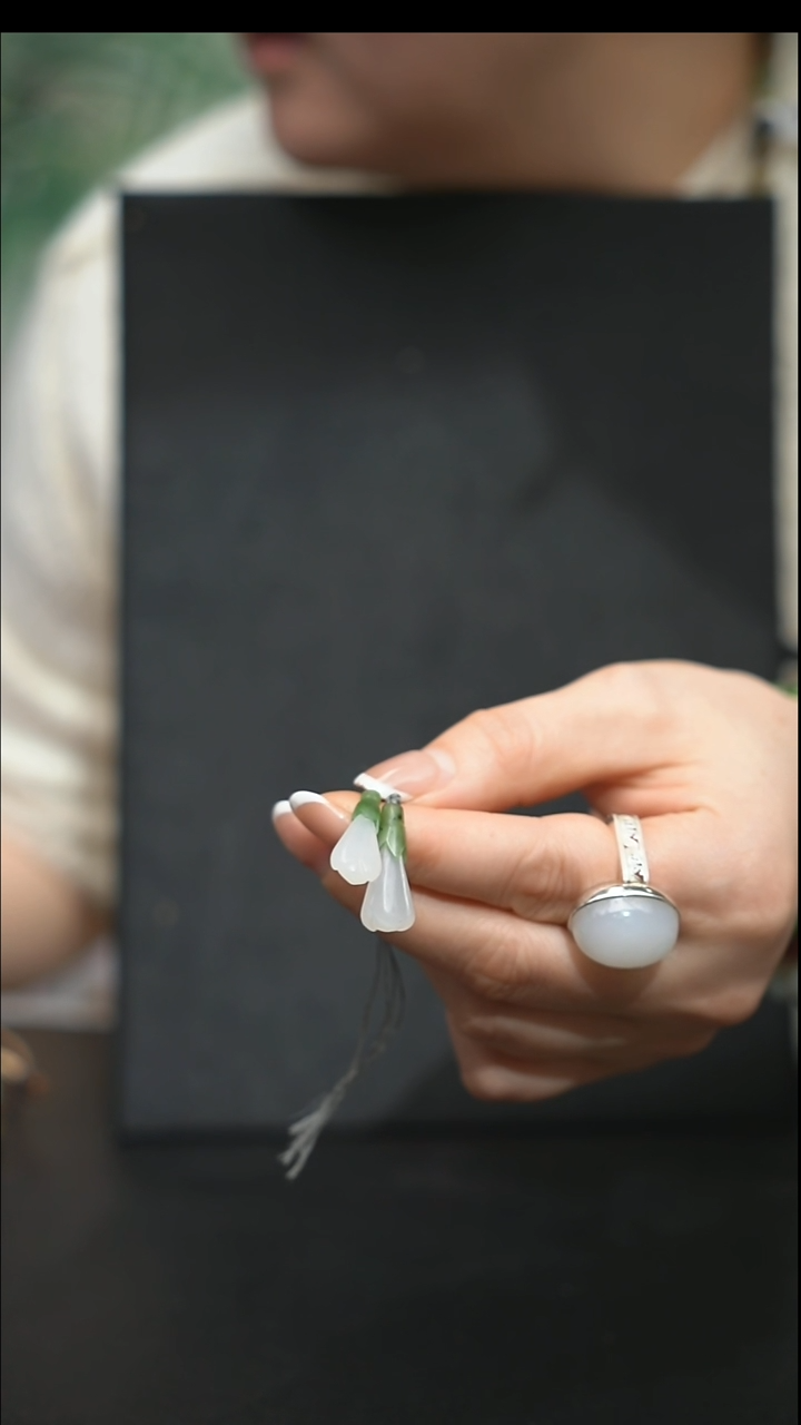 未镶嵌和田玉耳饰小**∽未镶嵌 和田玉 耳饰 小*∽