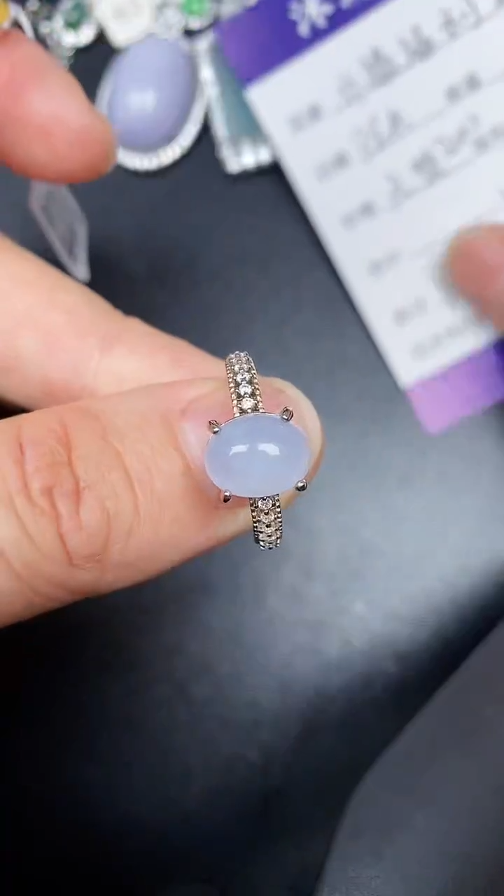 银S925镶嵌戒指翡翠2530