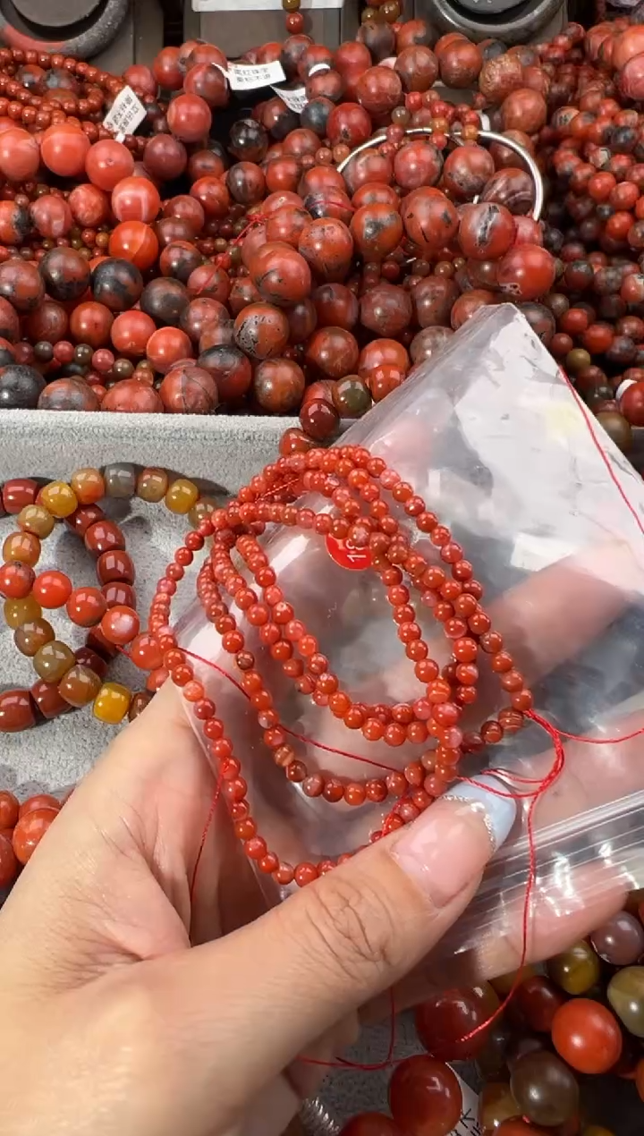 未镶嵌手串南红玛瑙3+