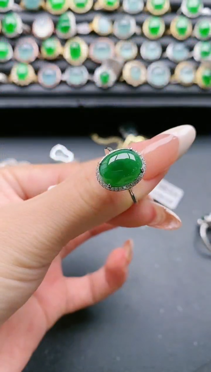 【闪购商品】翡翠戒指银S925镶嵌11111111